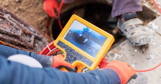 Sewer inspection with camera