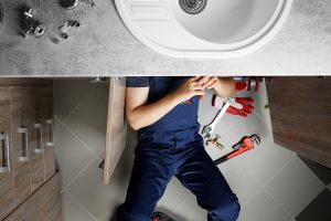 plumber at work